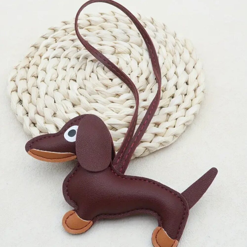 Puffy Large Dachshund Dog Purse and Bag Accessory or Keychain (2025 style) - Picture 3 of 13